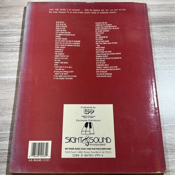 1989 Country sheet music 50 timeless hits for beginners ect sight & sound inc - Picture 3 of 8